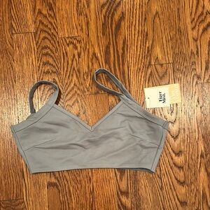 Tiger Mist Gray V-Neck Bralette